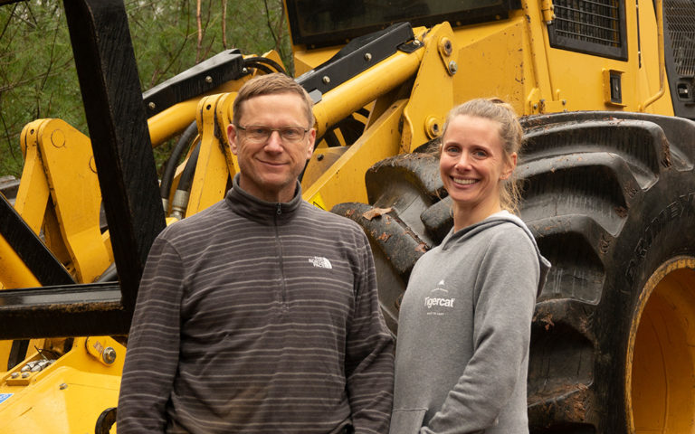 Mulching Head Site Prep Land Clearing Row Tigercat